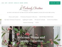 Tablet Screenshot of exclusivelychristmas.com